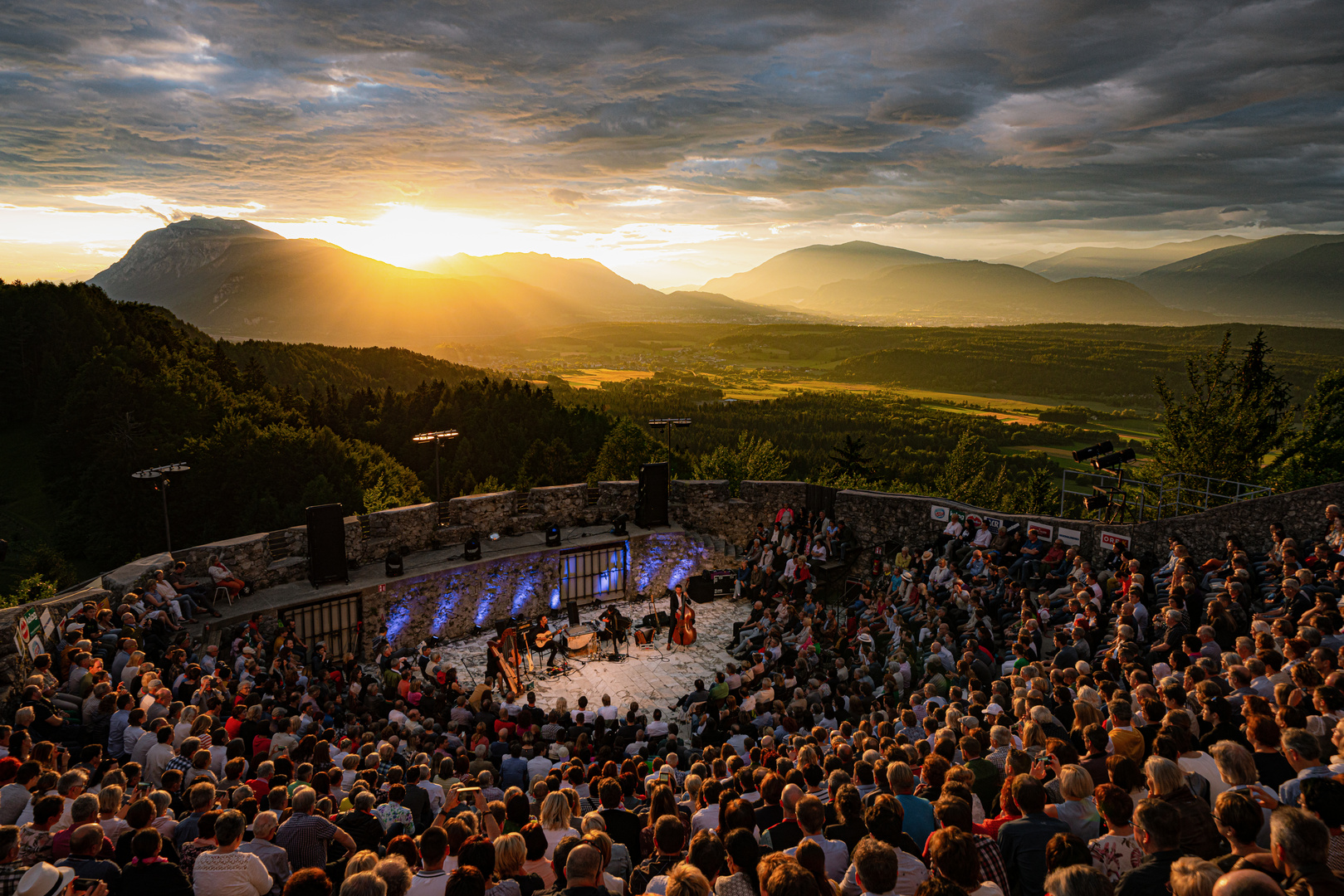 Abendstimmung beim Konzert