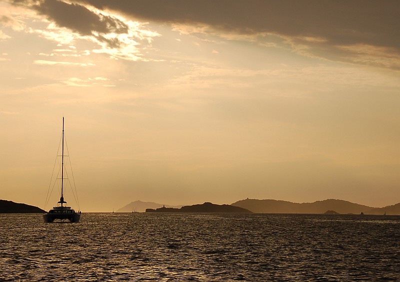 Abendstimmung beim Segeln