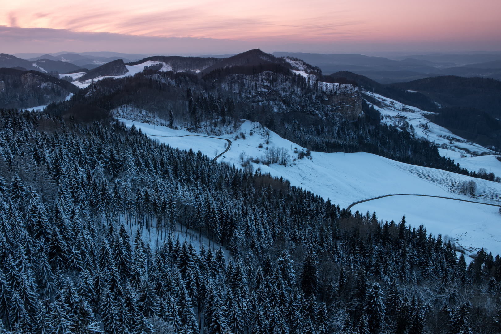 Abendstimmung Belchenfluh