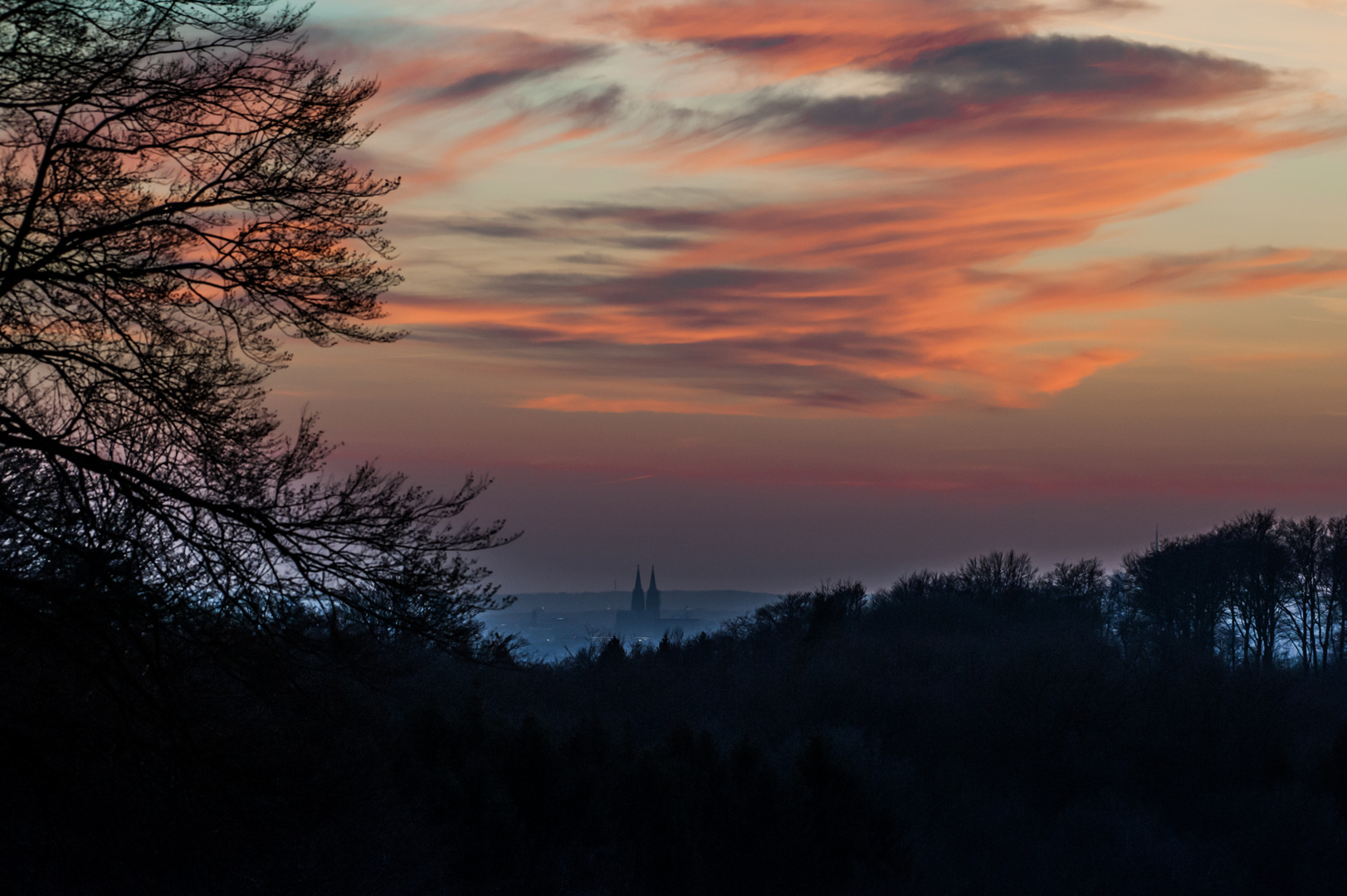 Abendstimmung / Bergisches Land