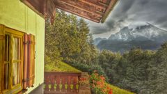 Abendstimmung - Blick auf Watzmann