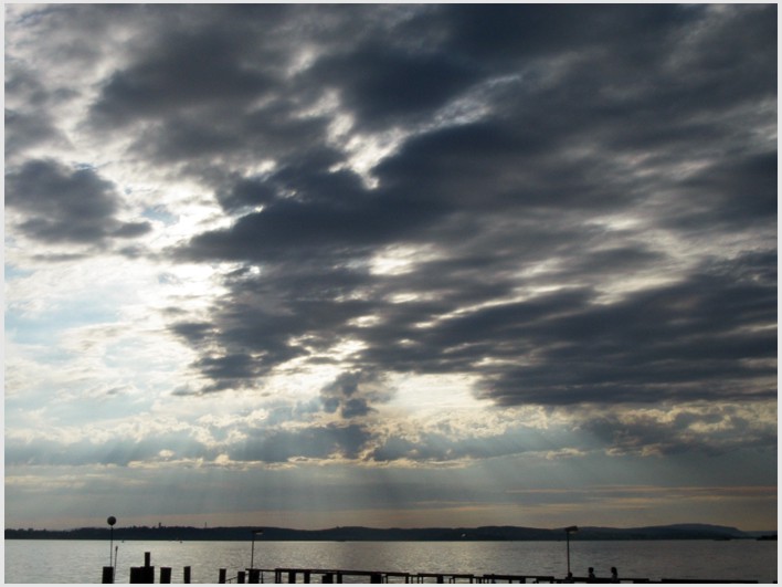 Abendstimmung Bodensee nach einem Gewitter