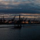 Abendstimmung Containerhafen Hamburg