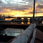 Abendstimmung: Der "Seebär" im Hafen von Mali Losinj