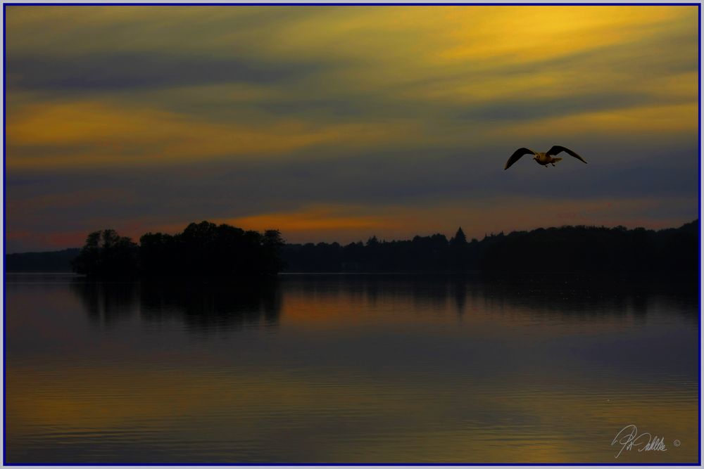 Abendstimmung      -       Dienstag ist Spiegeltag 11.08.2020