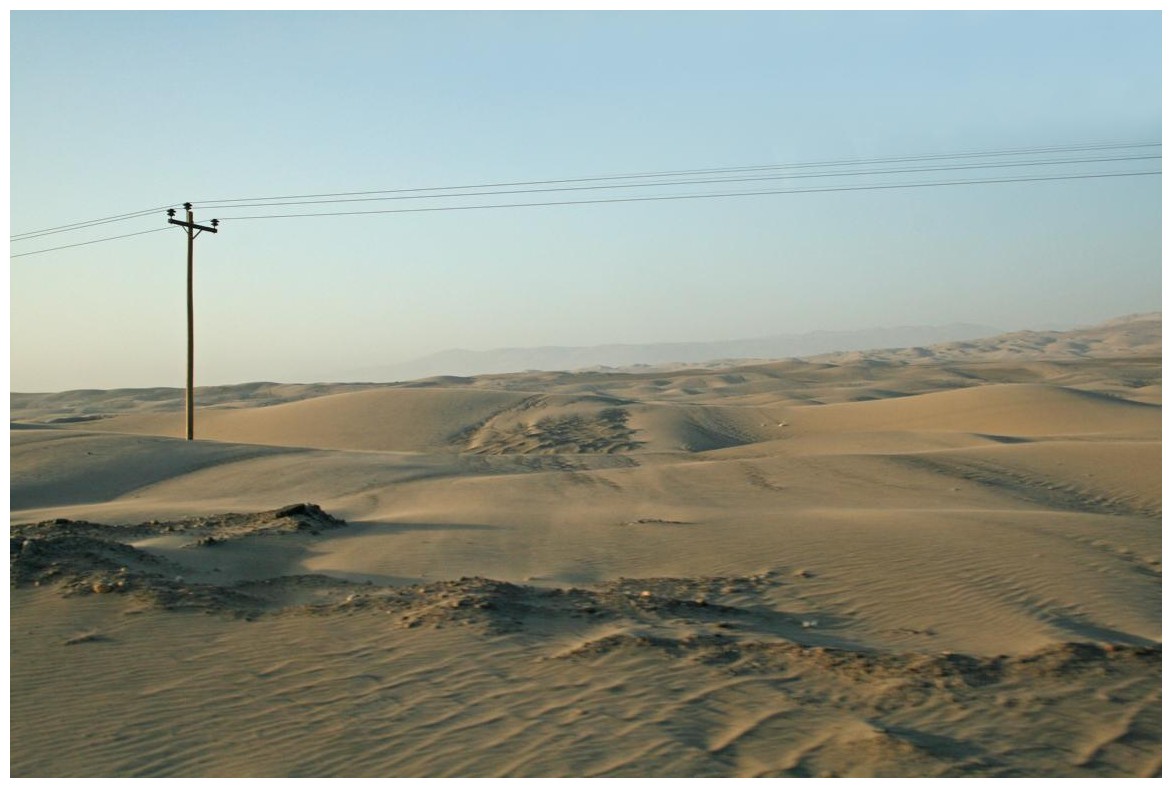 Abendstimmung entlang der peruanischen Pazifikküste (kurz vor Nazca)