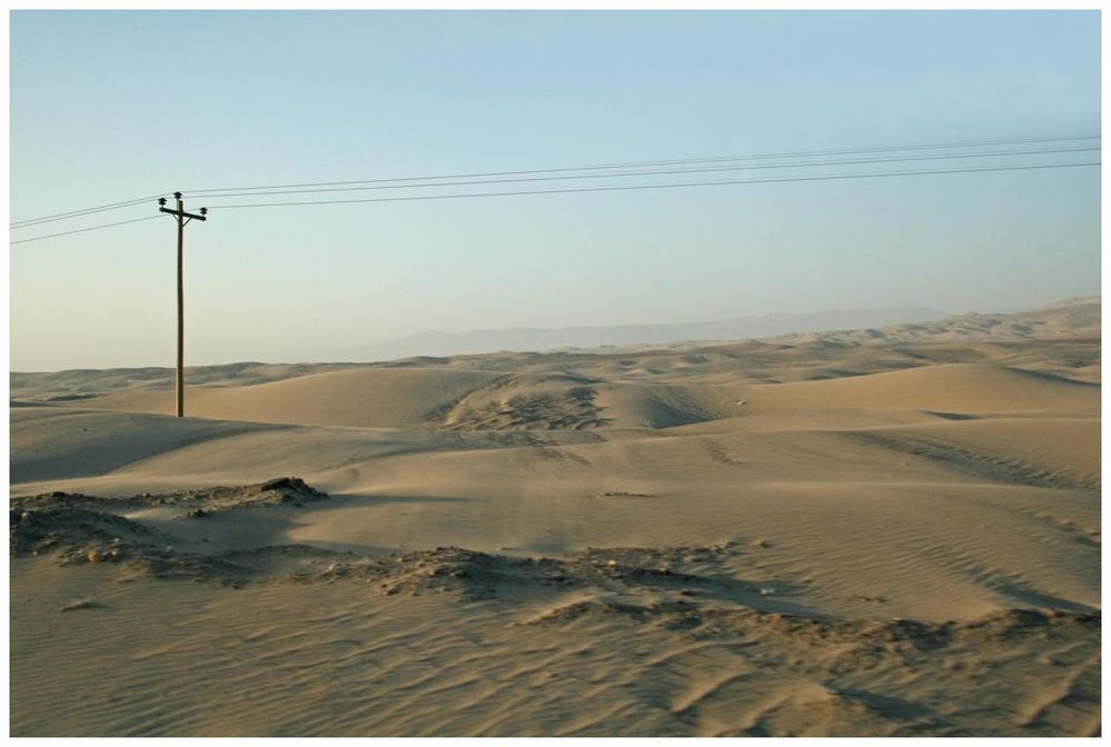 Abendstimmung entlang der peruanischen Pazifikküste (kurz vor Nazca)