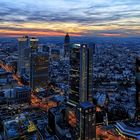 Abendstimmung Frankfurt vom Maintower