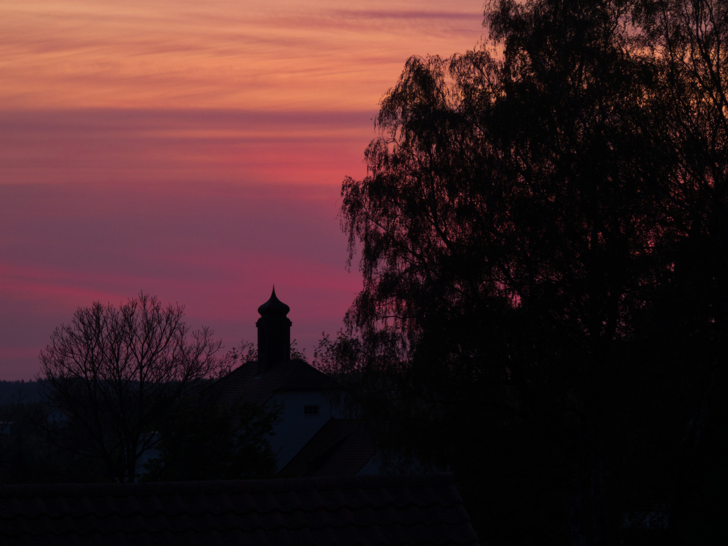 Abendstimmung Friedhofskapelle