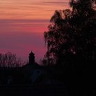 Abendstimmung Friedhofskapelle