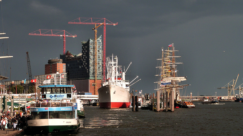 Abendstimmung Hamburger Hafen