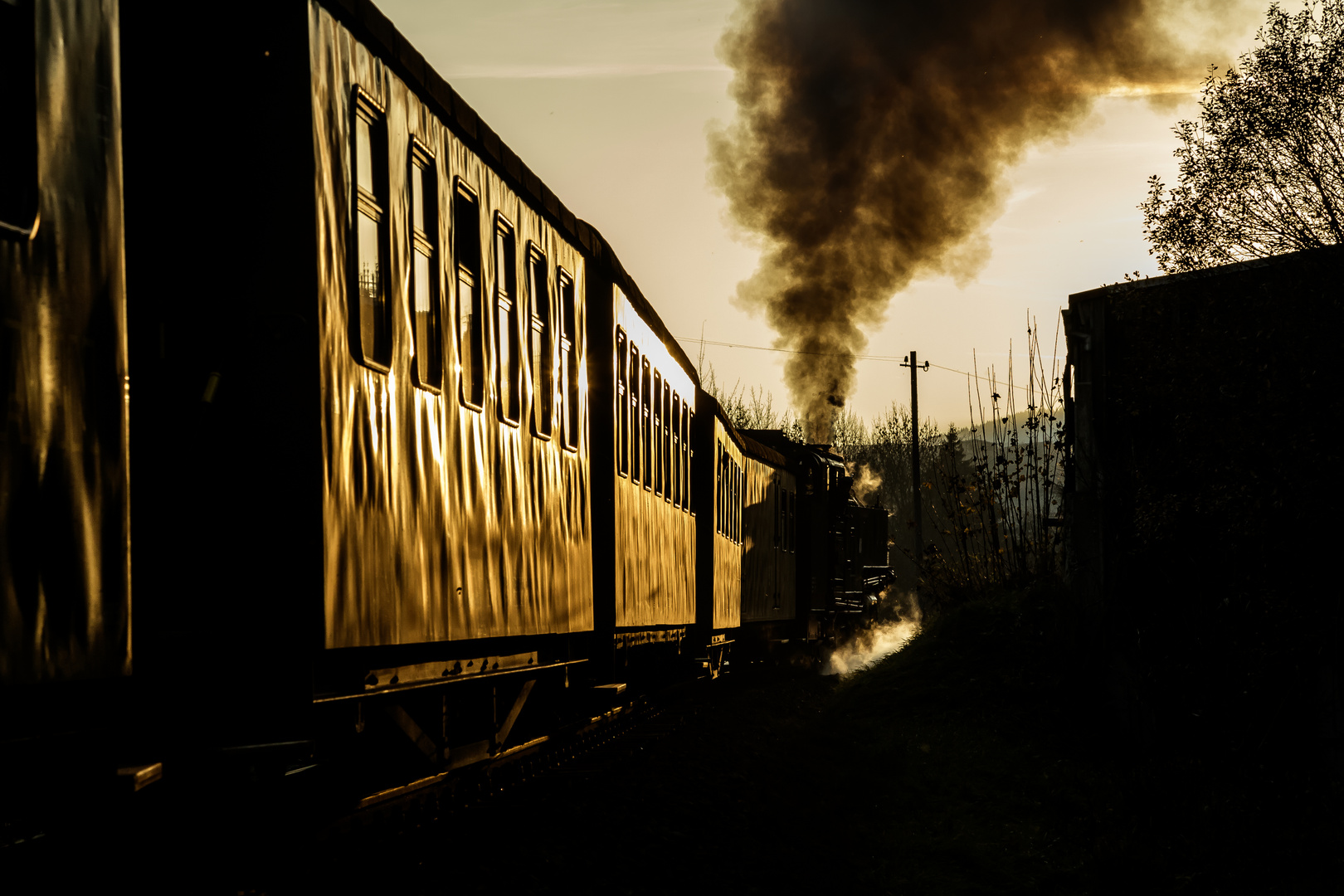 Abendstimmung hinter Hammerunterwiesenthal