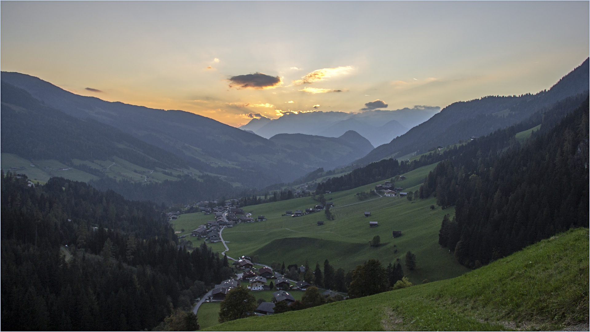 Abendstimmung im Alpbachtal