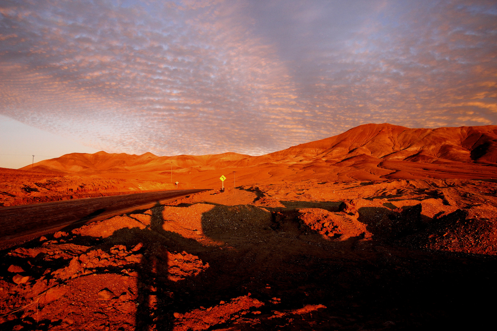 Abendstimmung im Altiplano in der Atacamawüste