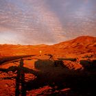 Abendstimmung im Altiplano in der Atacamawüste