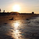 Abendstimmung im April am Strand von Hooksiel