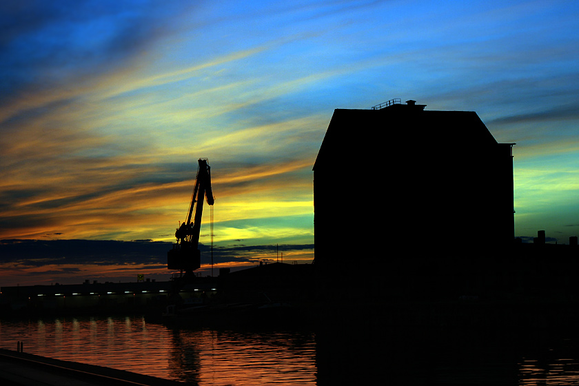 Abendstimmung im Braunschweiger Hafen