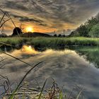 Abendstimmung im  Deusmauer Moor