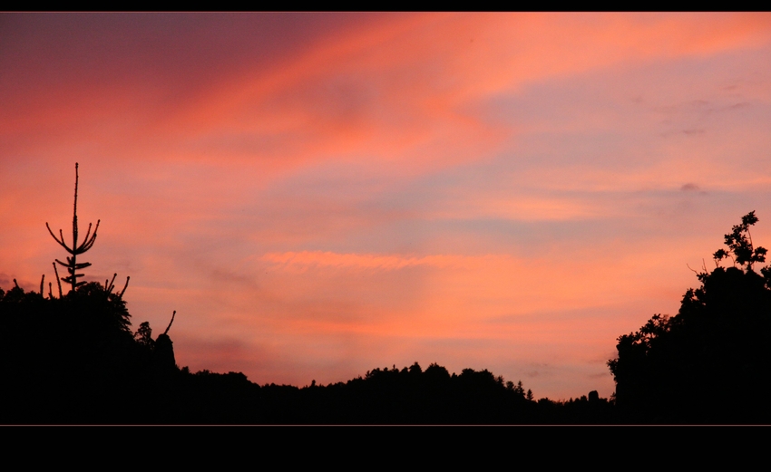 Abendstimmung im Elbsandsteingebirge