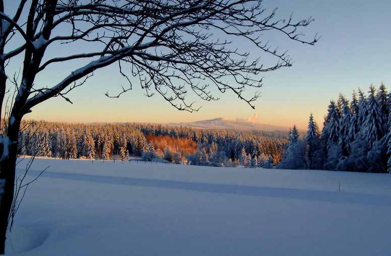 Abendstimmung im Erzgebirge