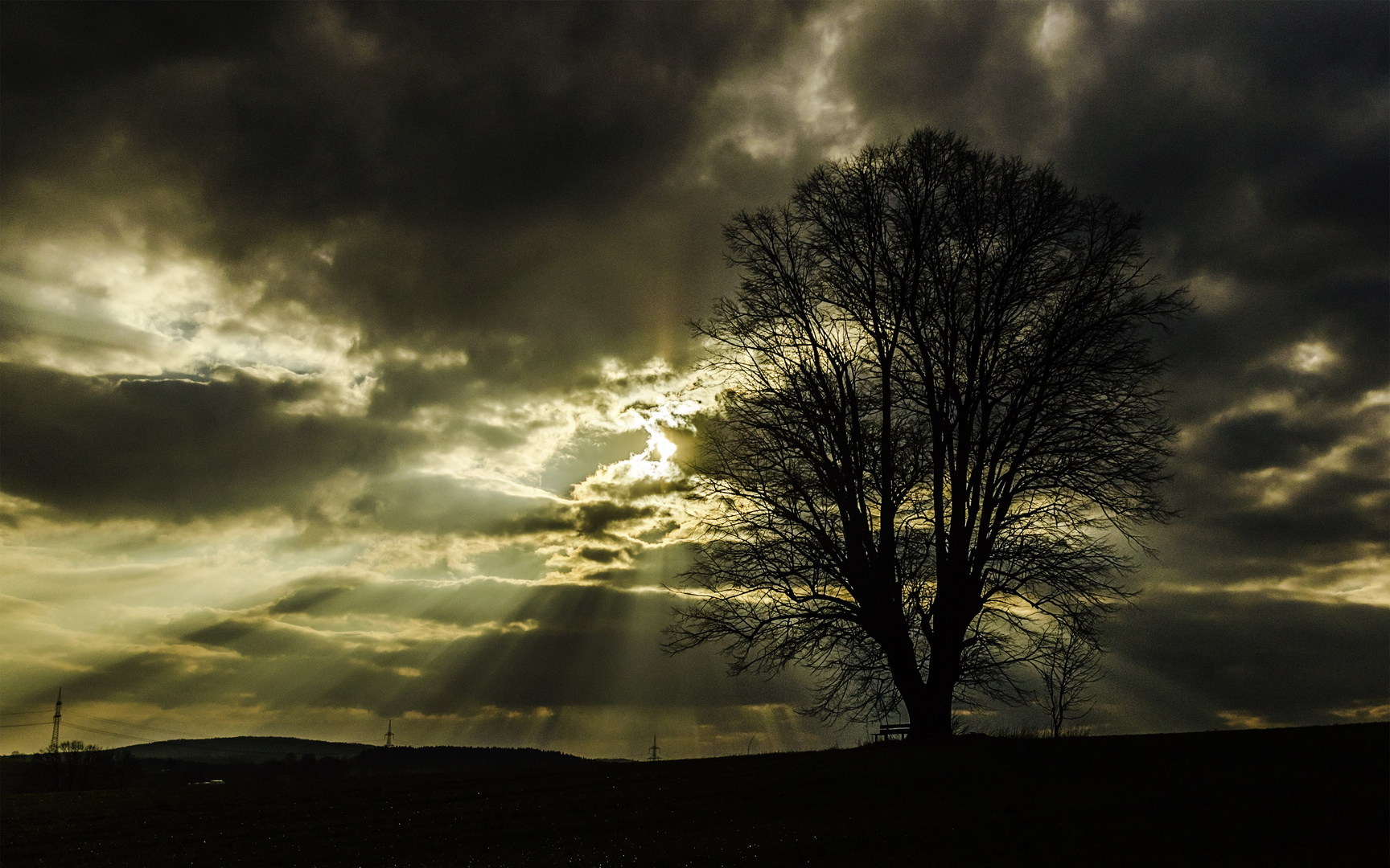 Abendstimmung im Erzgebirge