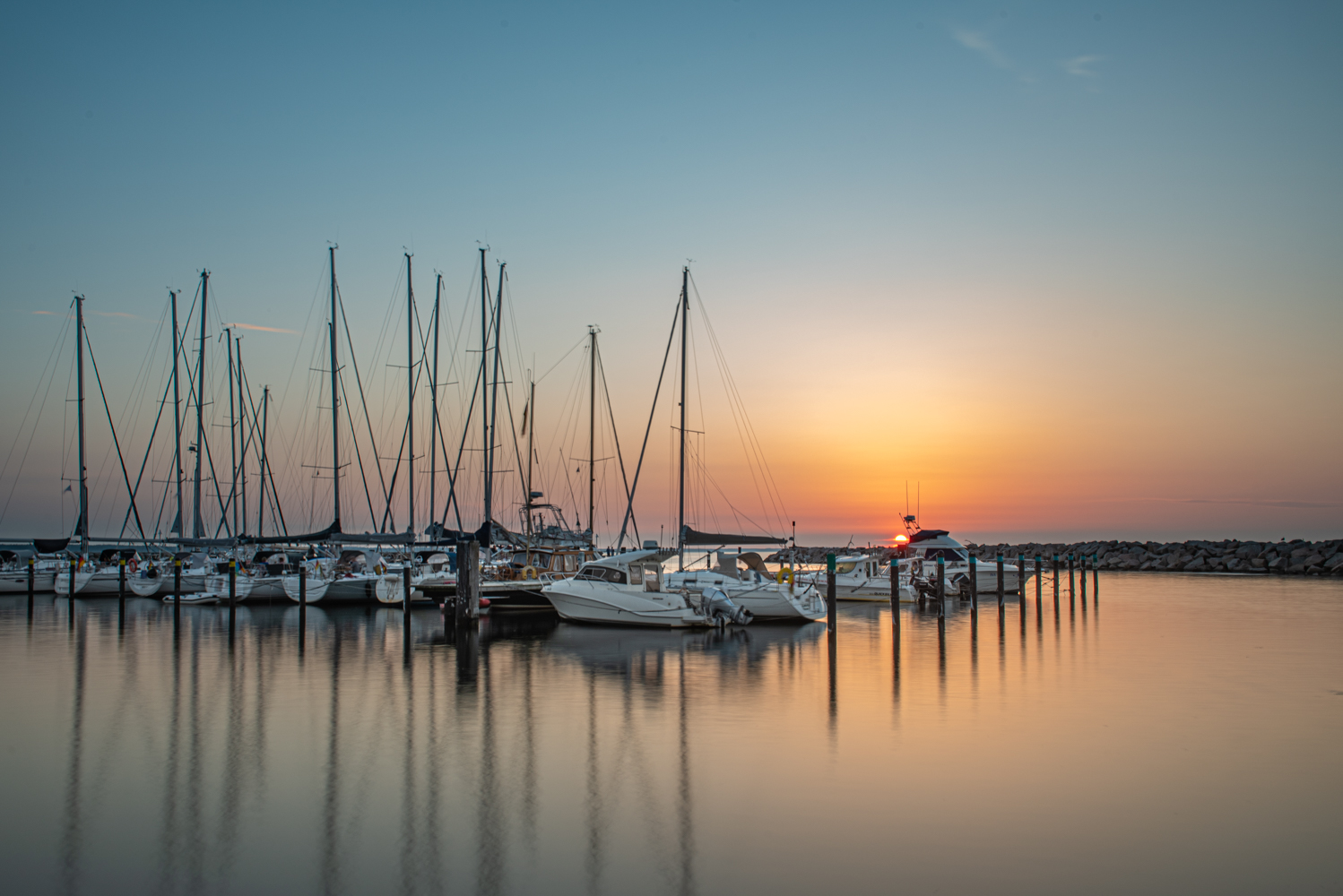 Abendstimmung im Hafen