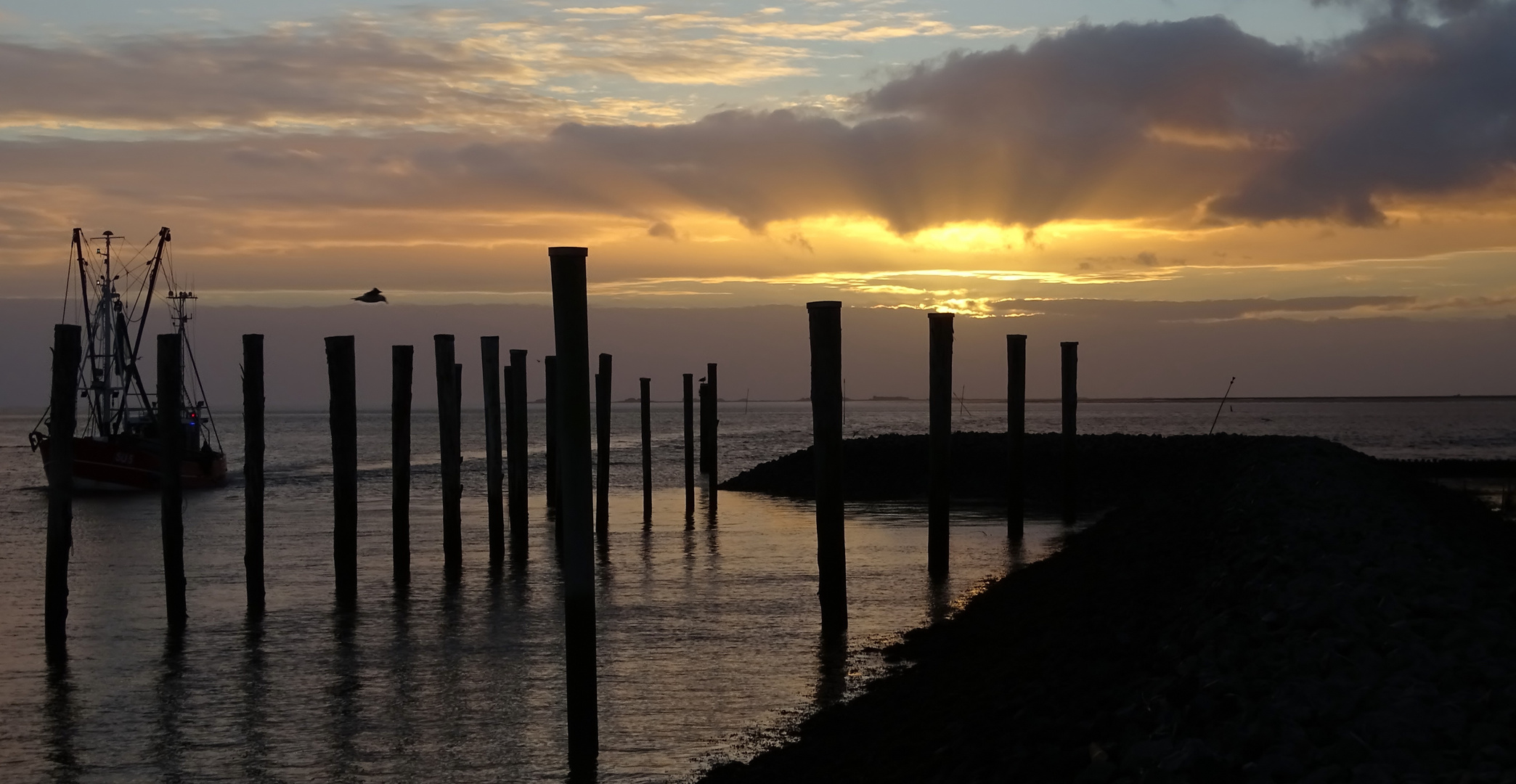 Abendstimmung im Hafen...