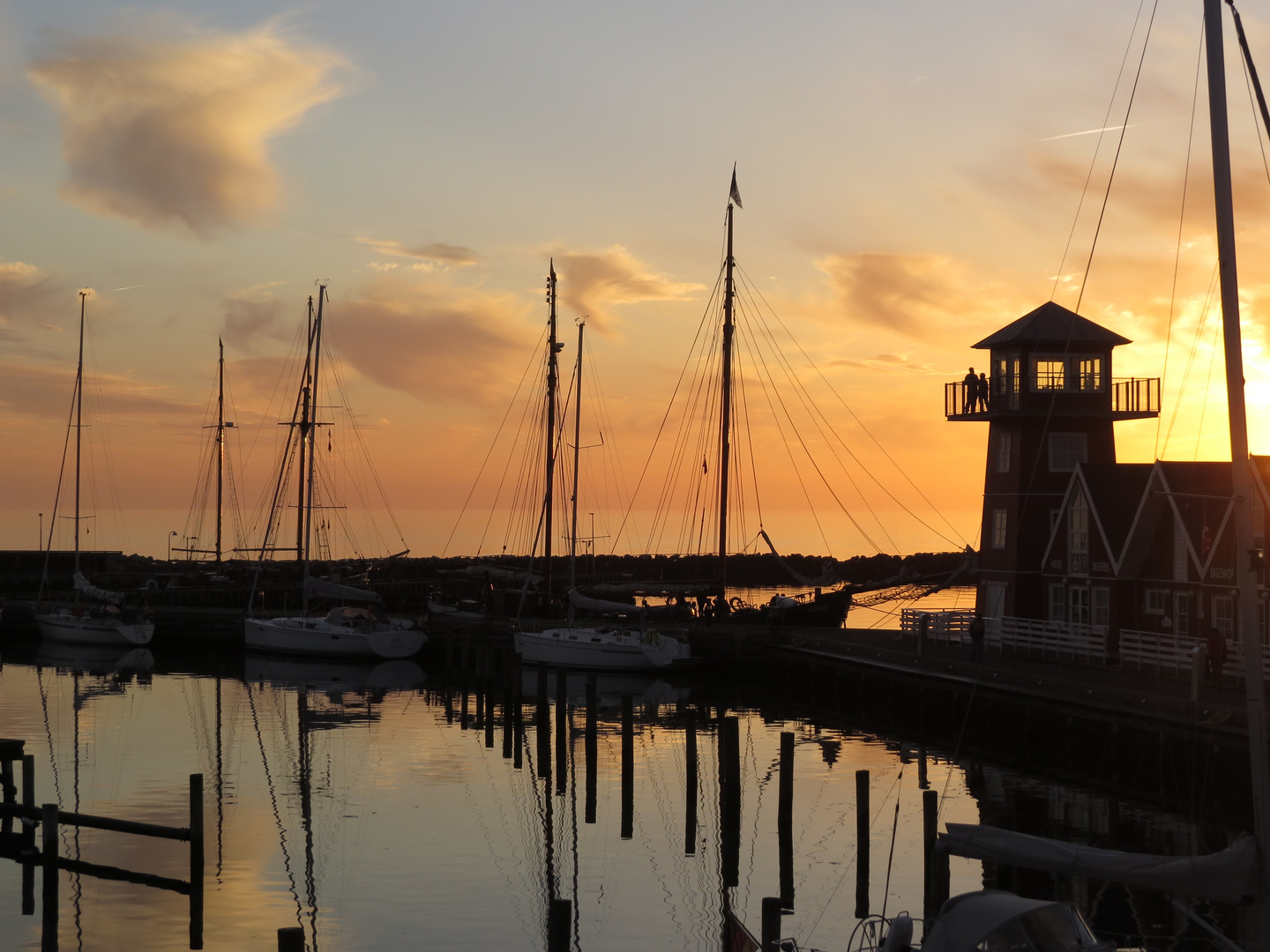 Abendstimmung im Hafen von Bagenkop