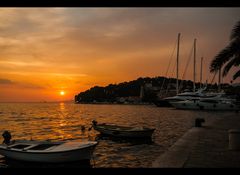 Abendstimmung im Hafen von Cavtat