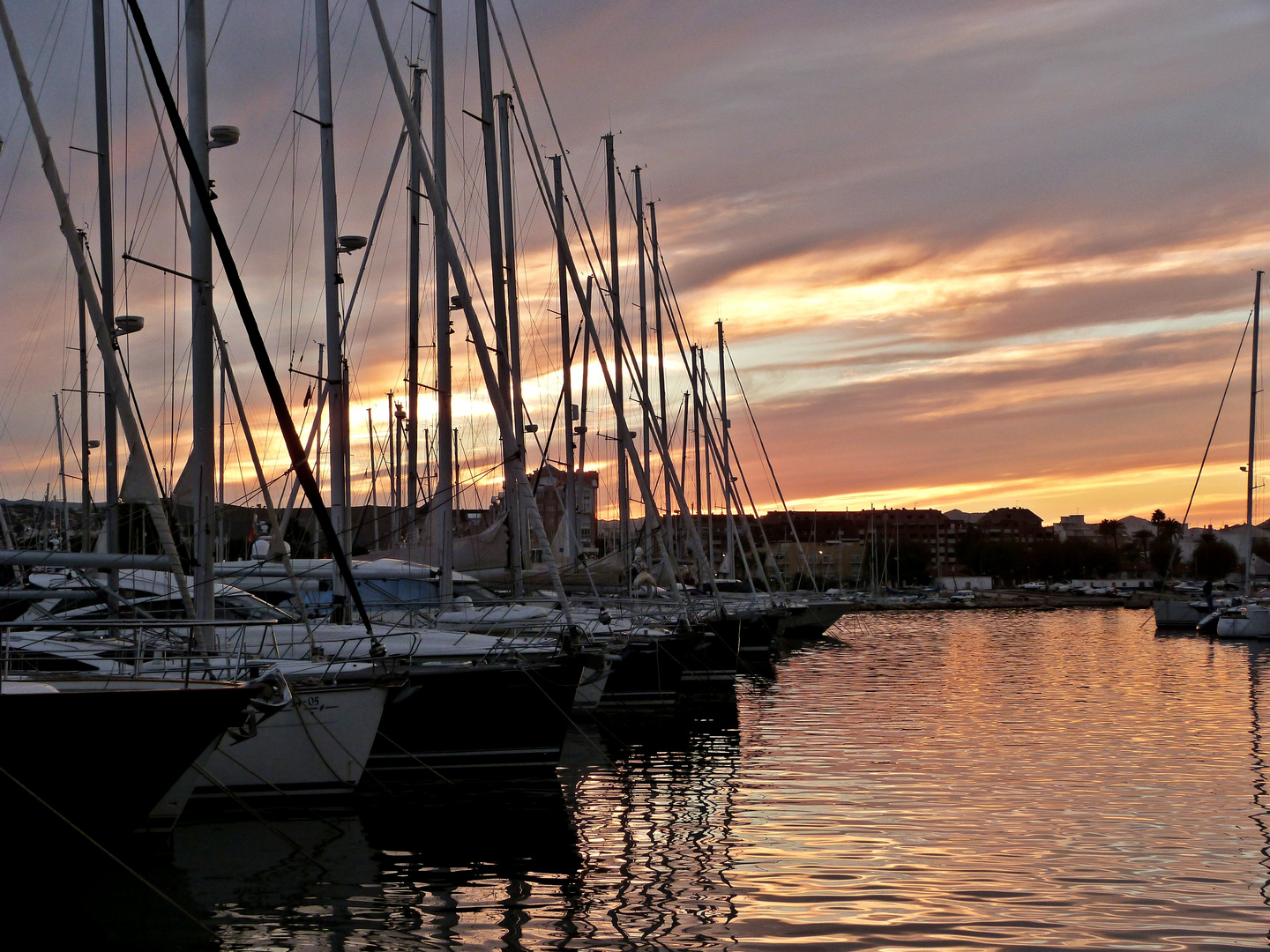 Abendstimmung im Hafen von Denia / Costa Blanca