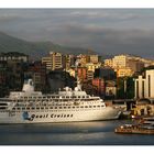 Abendstimmung im Hafen von Genua