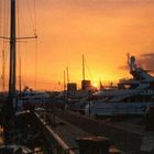 Abendstimmung im Hafen von Genua