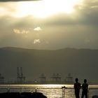 Abendstimmung im Hafen von Gibraltar