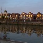 Abendstimmung im Hafen von Neuharlingersiel