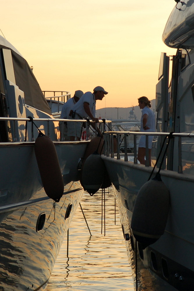 Abendstimmung im Hafen von Saint Tropez