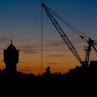 Abendstimmung im Hafen von Torgau