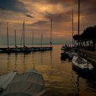 Abendstimmung im Hafen von Torri del Benaco