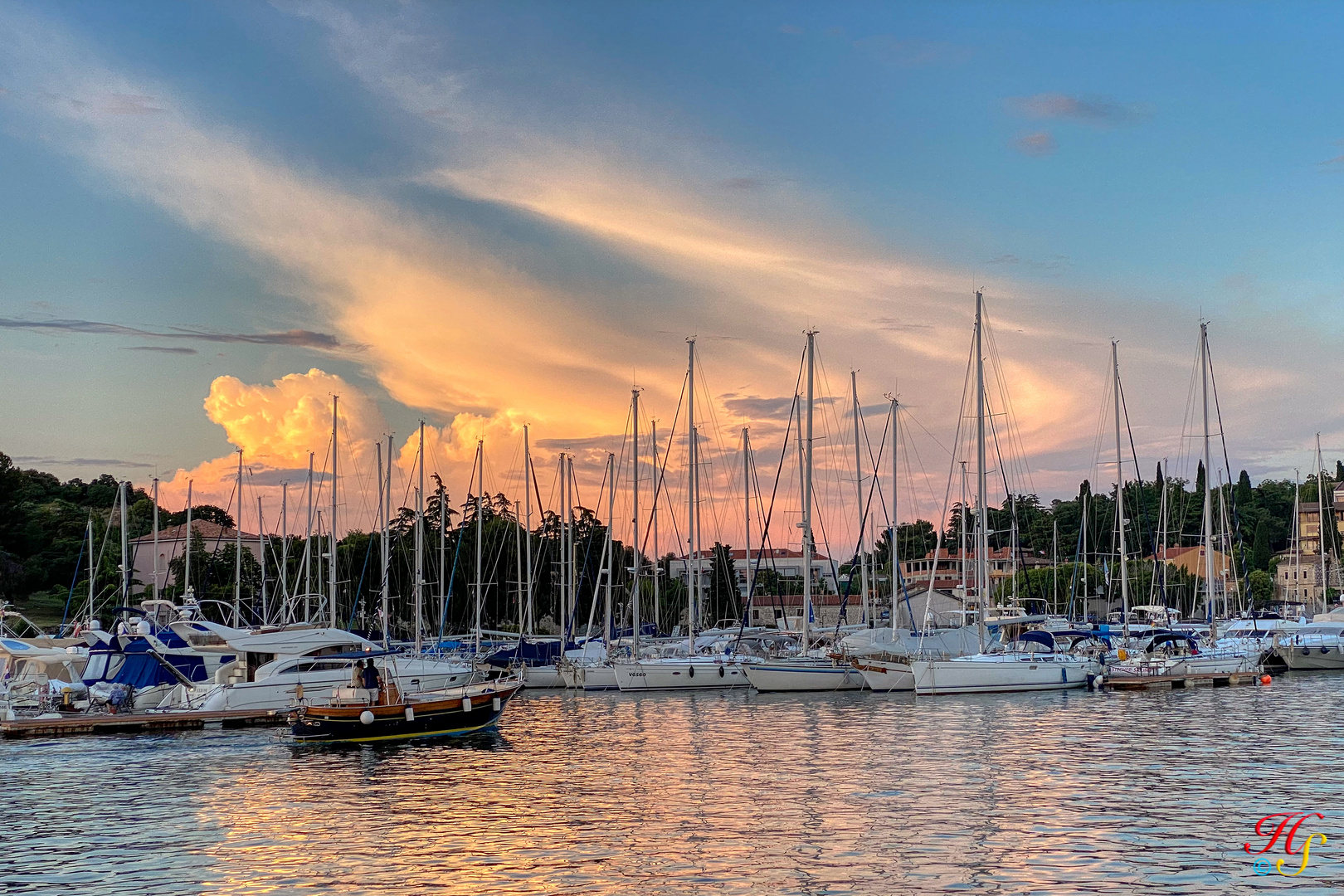 Abendstimmung im Hafen von Vrsar