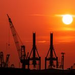 Abendstimmung im Hamburger Hafen