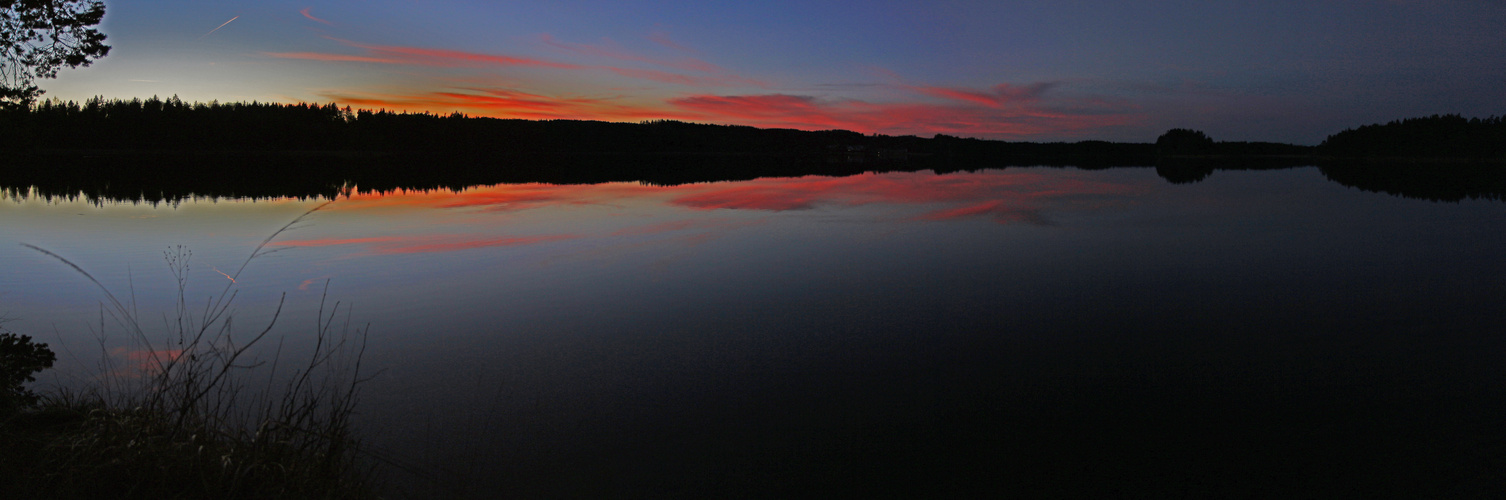 Abendstimmung im Januar am Ostersee