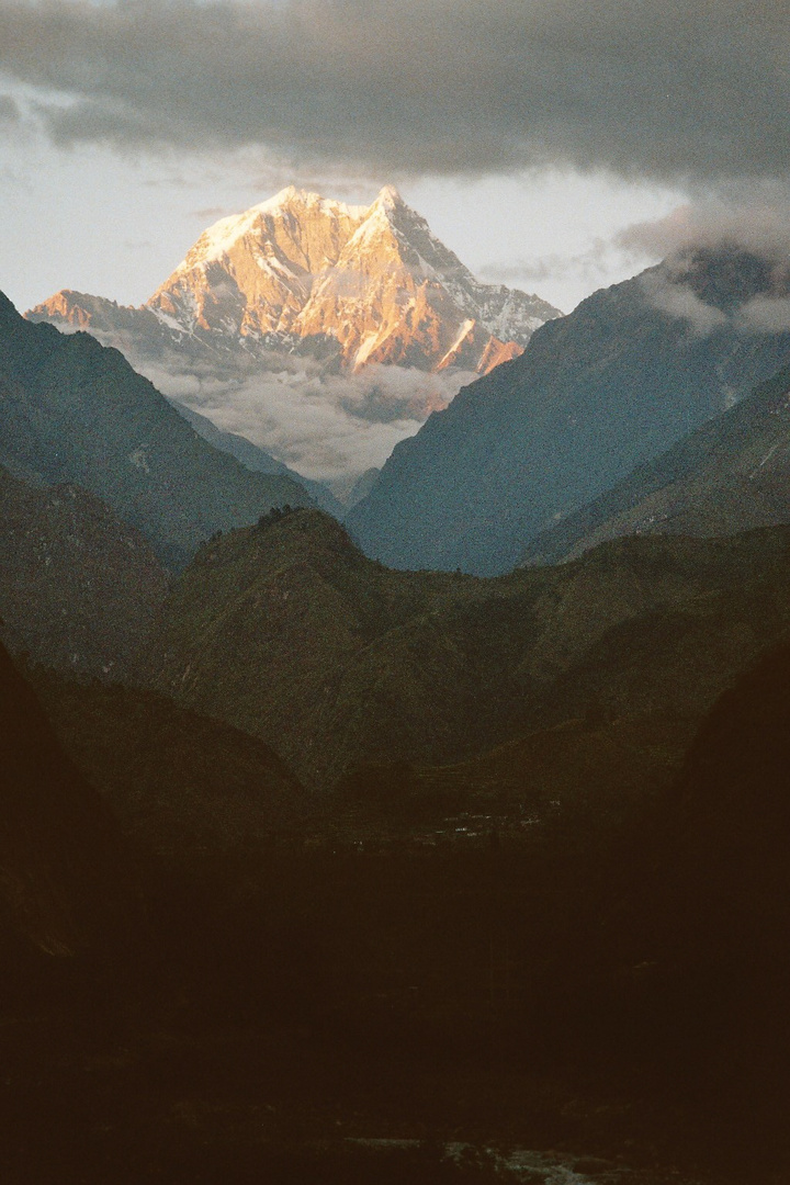 Abendstimmung im Kali Gandaki Tal Foto & Bild landschaft, berge
