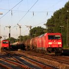 Abendstimmung im Karlsruher Güterbahnhof