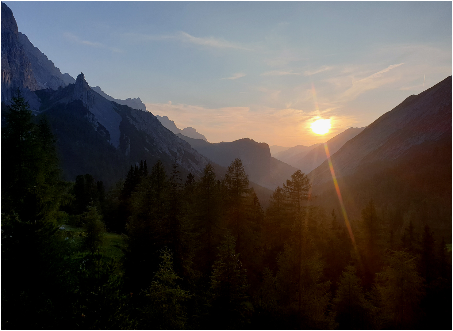 Abendstimmung im Karwendel ...