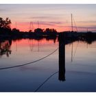 Abendstimmung im kleinen Hafen von Lassan