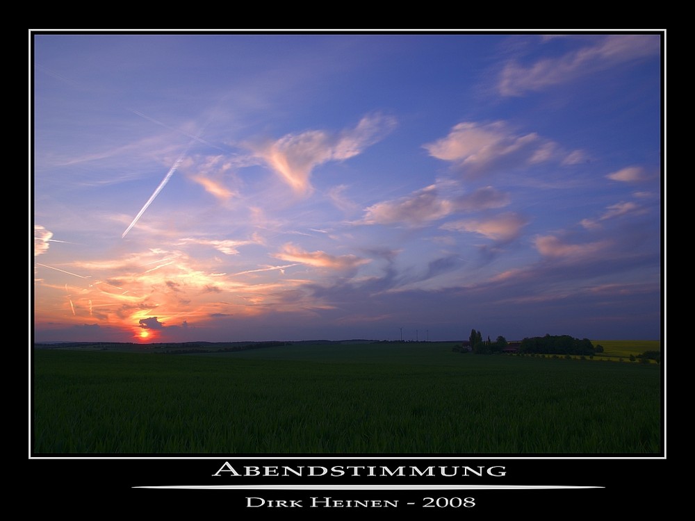 Abendstimmung im Landkreis Würzburg