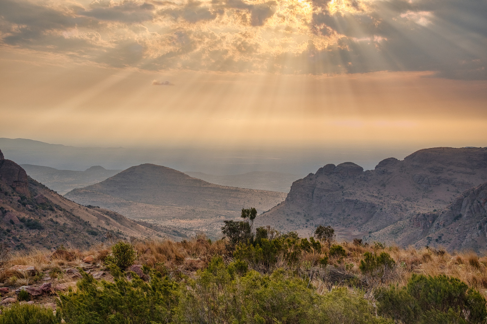 Abendstimmung im Marakele NP, Südafrika