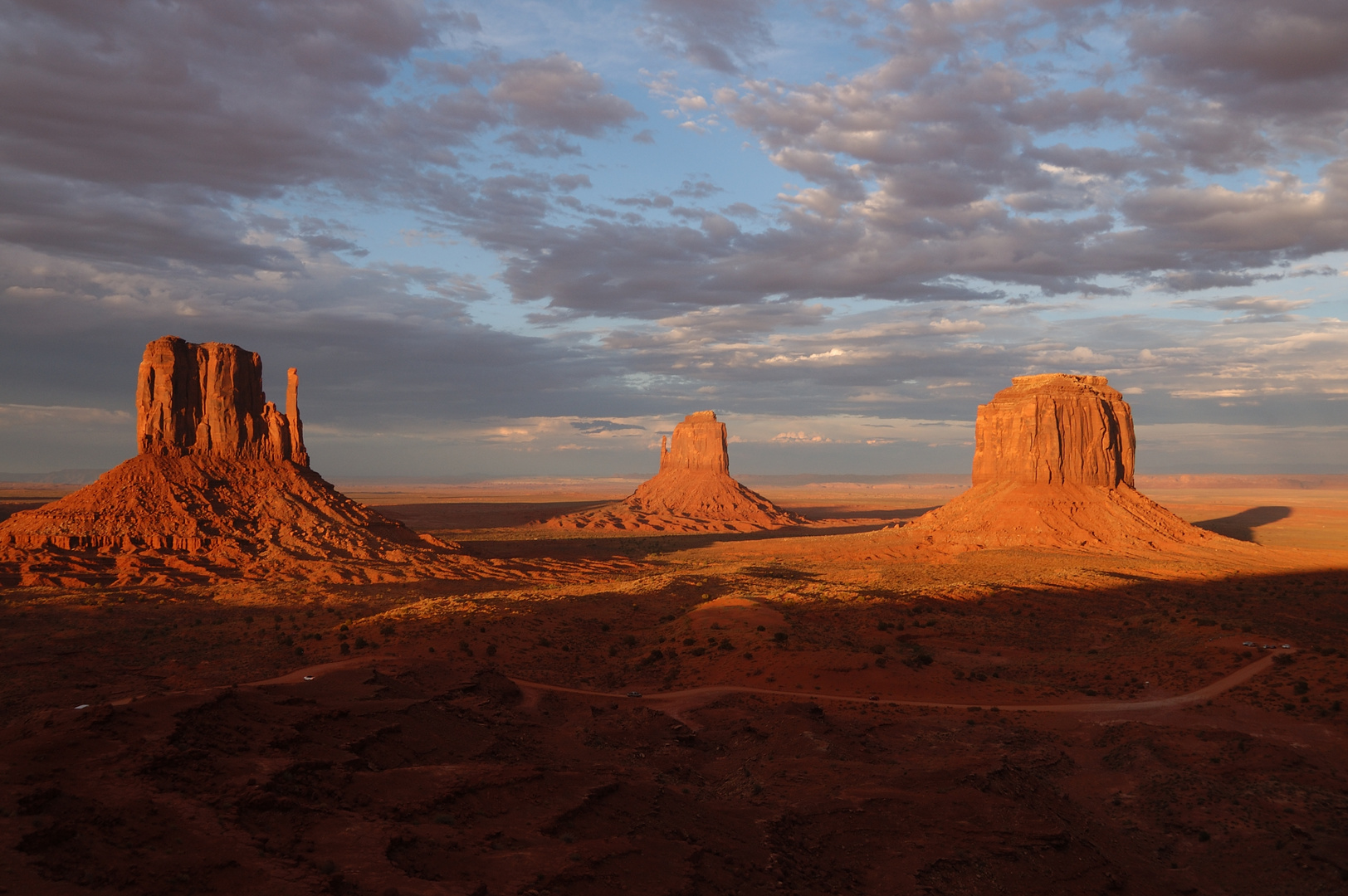 Abendstimmung im Monument Valley