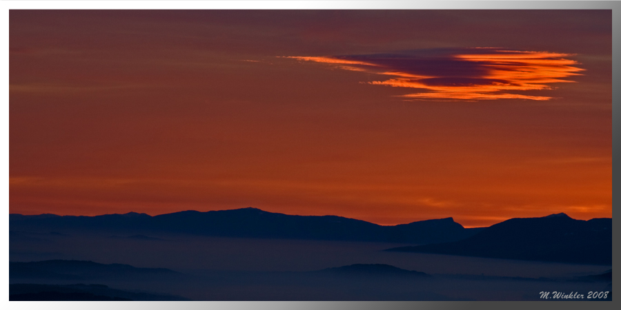 Abendstimmung im Nebel