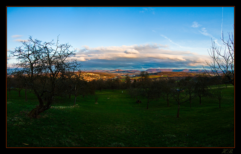 Abendstimmung im Neckar-Alb-Kreis