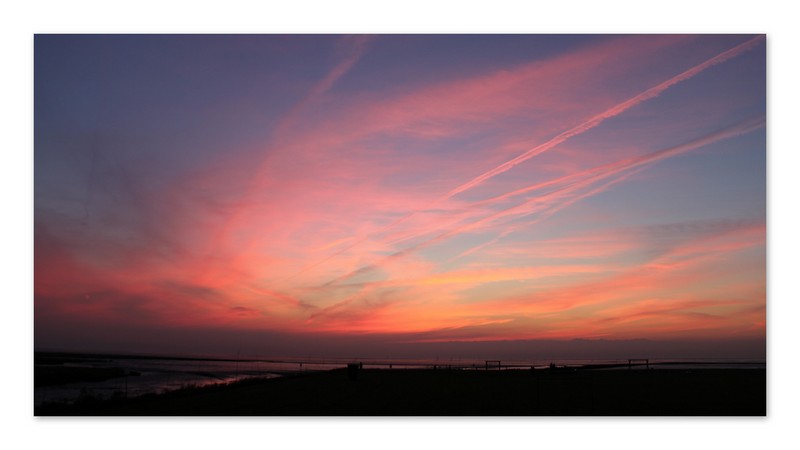 " Abendstimmung im Nordholzer Watt "